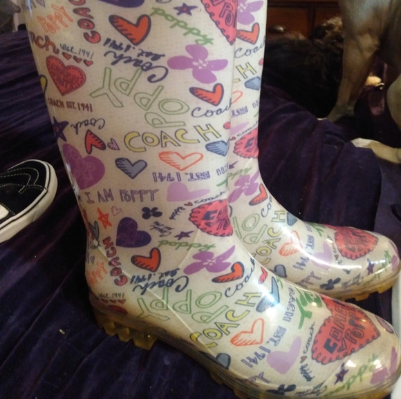 Coach poppy rain boots - Picture 2 of 4